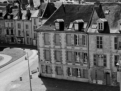 Photo d'une 2cv dans la ville